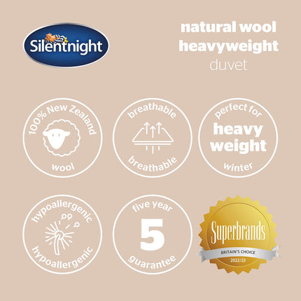 Silentnight Natural Wool Heavyweight Duvet in 3 sizes – view 7