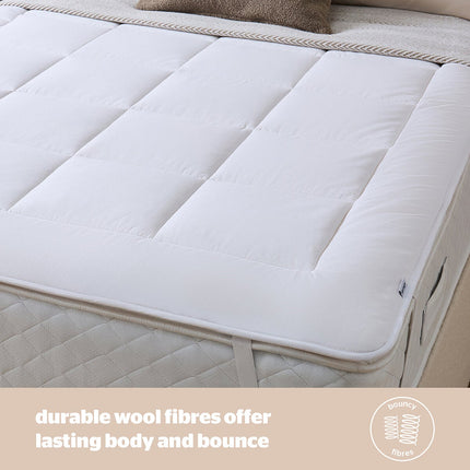 Silentnight Natural Wool Mattress Topper in 3 sizes – view 3
