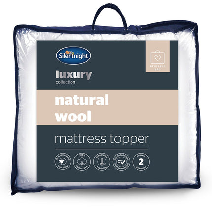 Silentnight Natural Wool Mattress Topper in 3 sizes – view 2