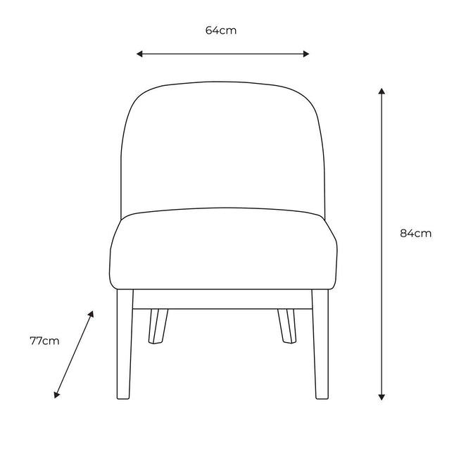 Gallery Bardfield Cream Teddy Fabric Chair – view 2