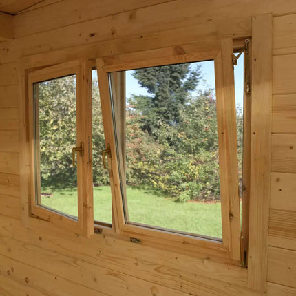 Forest Garden Melbury 45mm Log Cabin 13ft 1" x 9ft 8" (4 x 3 m) – view 6