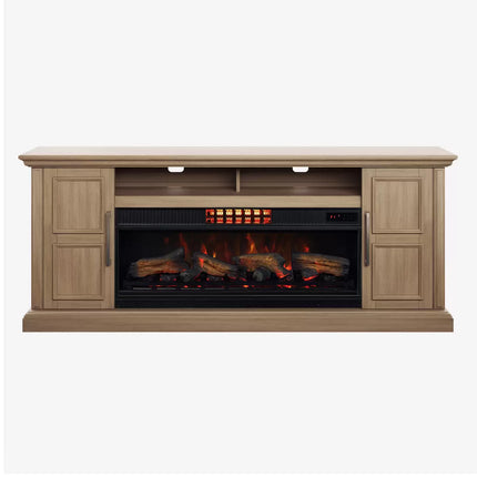 Tresanti Nottingham Media Mantel with ClassicFlame CoolGlow 2-in-1 Electric Fireplace & Fan