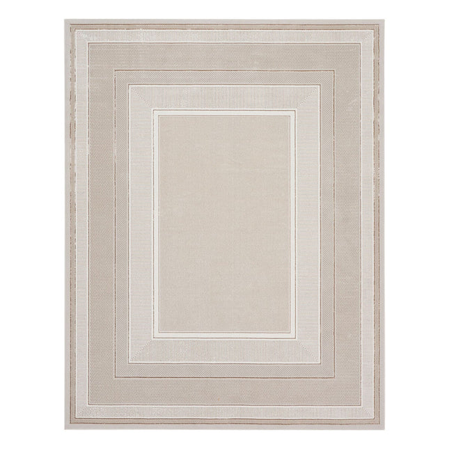 Glitz Ivory Border Rug in 3 Sizes – view 2