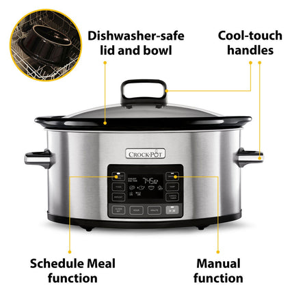 Crockpot TimeSelect 5.6L Digital Slow Cooker CSC066 – view 2