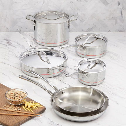 Kirkland Signature Stainless Steel 10 Piece Cookware Set – view 2