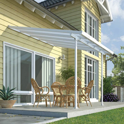 Palram Canopia Feria 3 Veranda Patio Cover, White in 4 Sizes – view 2