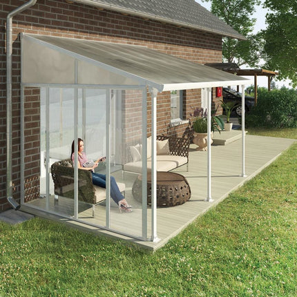 Palram Canopia Feria 3 SideWall Patio Cover, White – view 3