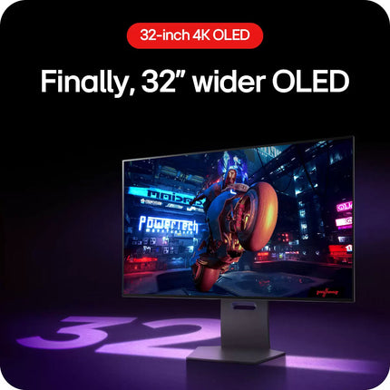 LG UltraGear 32 Inch UHD 240Hz OLED Gaming Monitor, 32GS95UV-B