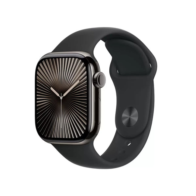Apple Watch Series 10 GPS + Cellular, 42mm Titanium Case with Sport Band M/L