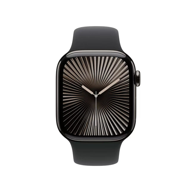 Apple Watch Series 10 GPS + Cellular, 42mm Titanium Case with Sport Band M/L