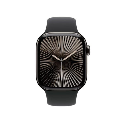 Apple Watch Series 10 GPS + Cellular, 42mm Titanium Case with Sport Band S/M