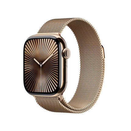 Apple Watch Series 10 GPS + Cellular, 42mm Titanium Case with Milanese Loop