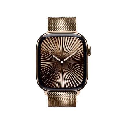 Apple Watch Series 10 GPS + Cellular, 42mm Titanium Case with Milanese Loop