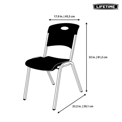 Lifetime Stacking Chair, 14 Pack & Chair Trolley – view 2