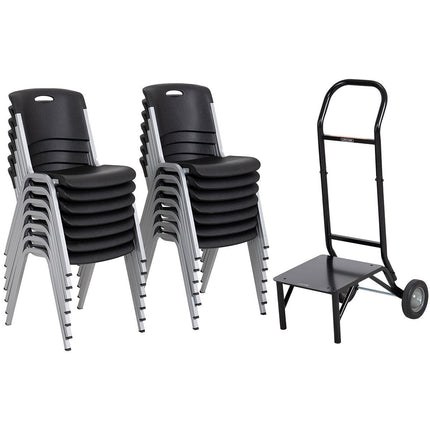 Lifetime Stacking Chair, 14 Pack & Chair Trolley – view 7