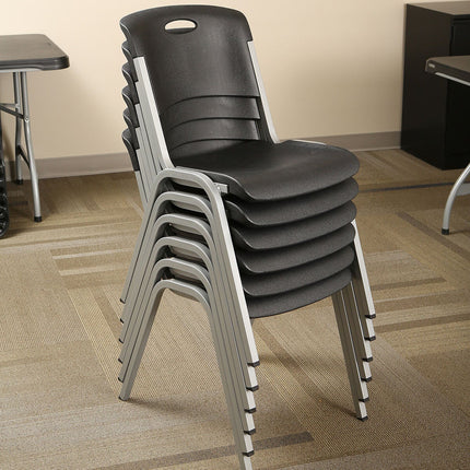 Lifetime Black Stacking Chair, 14 Pack – view 8