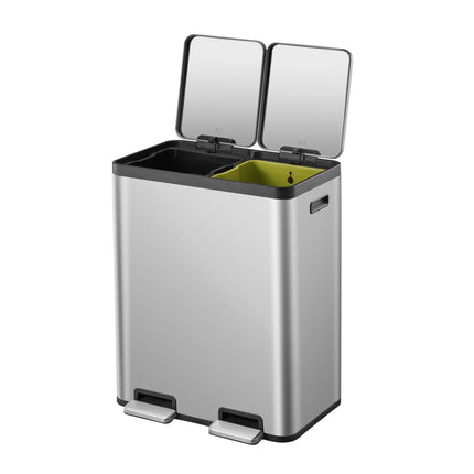 EKO Ecocasa 60L Recycling Bin in Stainless Steel – view 2