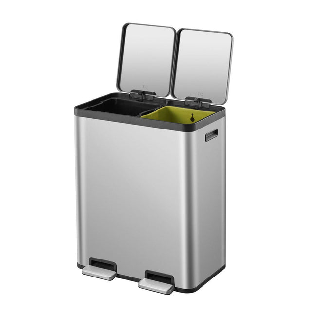 EKO Ecocasa 60L Recycling Bin in Stainless Steel – view 2