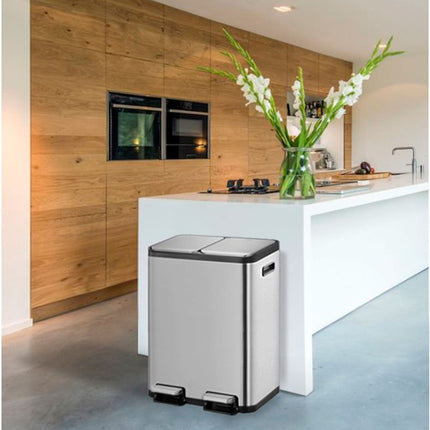 EKO Ecocasa 60L Recycling Bin in Stainless Steel – view 5