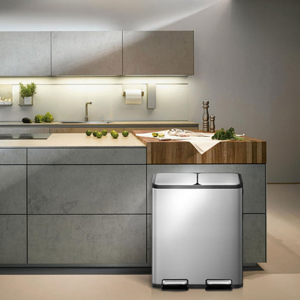 EKO Ecocasa 60L Recycling Bin in Stainless Steel – view 7