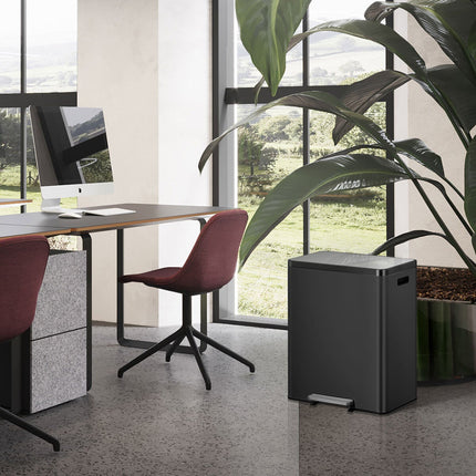 EKO Ecocasa II 60L Recycling Bin in Matte Black – view 4
