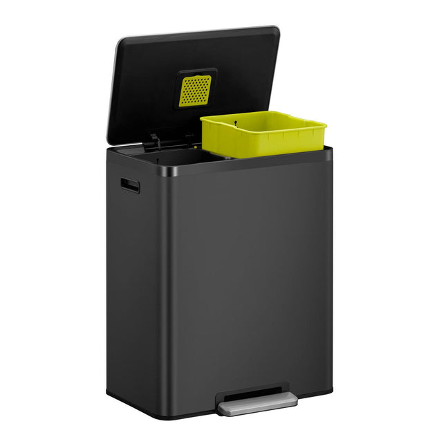 EKO Ecocasa II 60L Recycling Bin in Matte Black – view 2