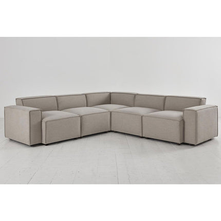 Swyft Model 03 Light Grey Linen 5 Piece Modular Sofa – view 3