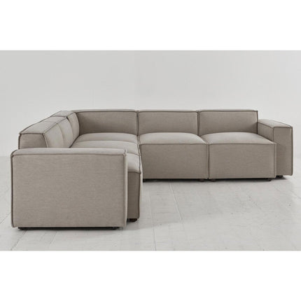 Swyft Model 03 Light Grey Linen 5 Piece Modular Sofa – view 4