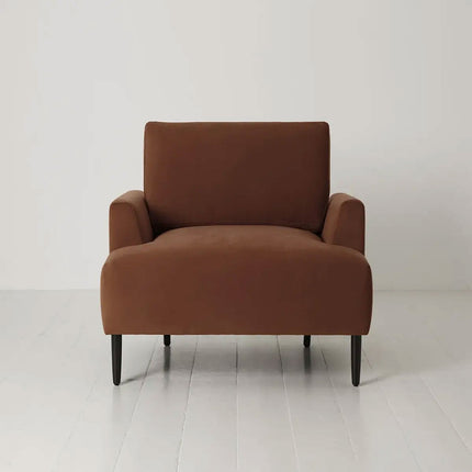 Swyft Model 05 Brown Velvet Loveseat – view 3
