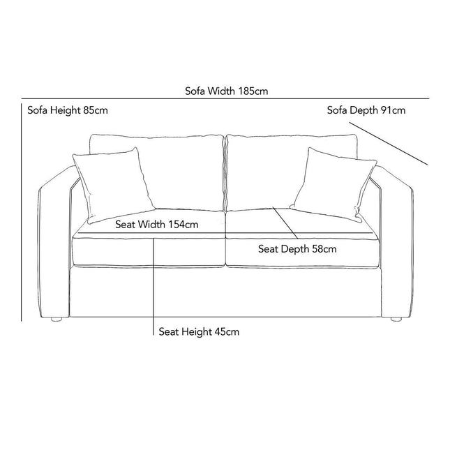 Oxford Beige Fabric Sofa Bed – view 2