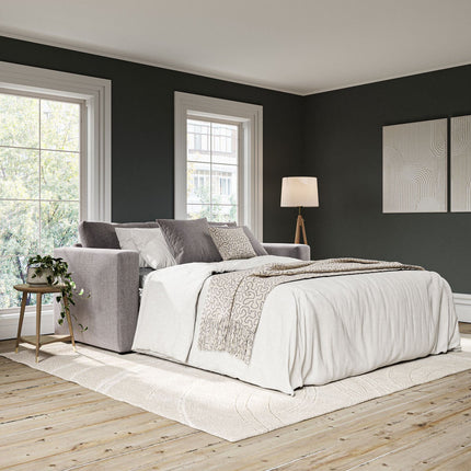 Oxford Grey Fabric Sofa Bed – view 4