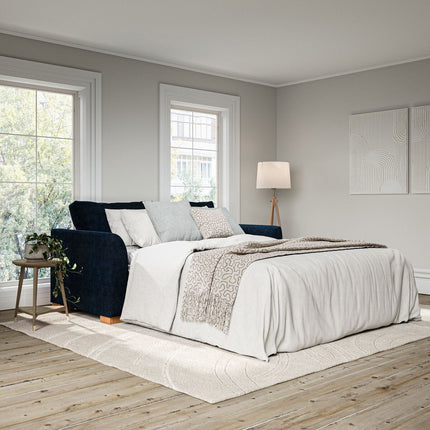 Devon Navy Fabric Sofa Bed – view 4
