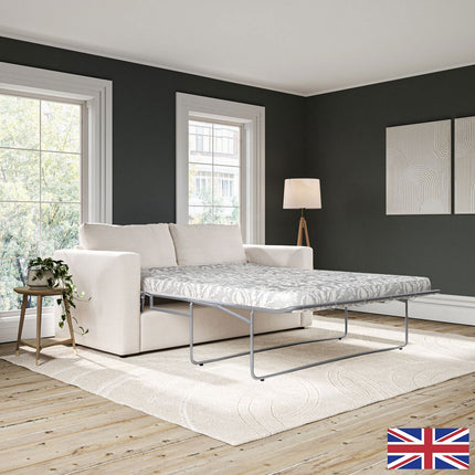 Oxford Beige Fabric Sofa Bed – view 3