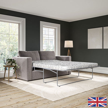 Oxford Grey Fabric Sofa Bed – view 3