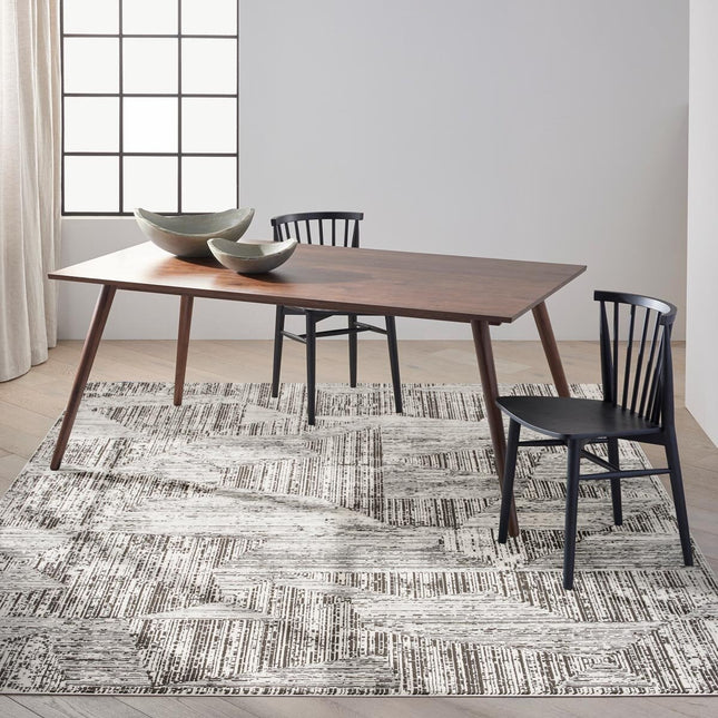 Calvin Klein CK024 Irradiant Cream & Black Rug, in 2 Sizes