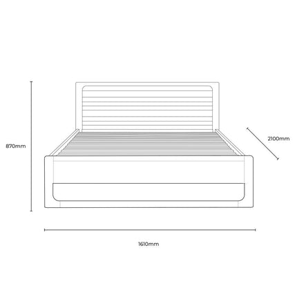 Gallery Craft Oak Bed Frame, King – view 2