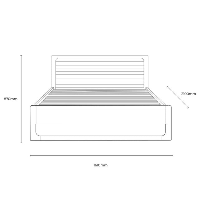 Gallery Craft Oak Bed Frame, King – view 2