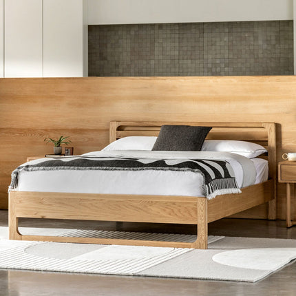 Gallery Craft Oak Bed Frame, King