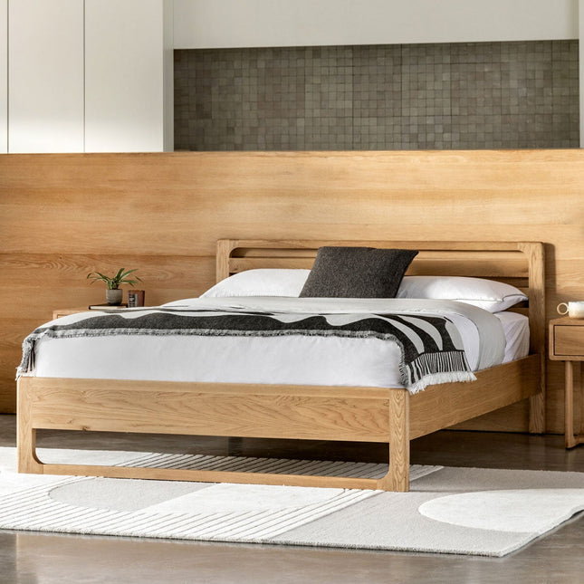 Gallery Craft Oak Bed Frame, King