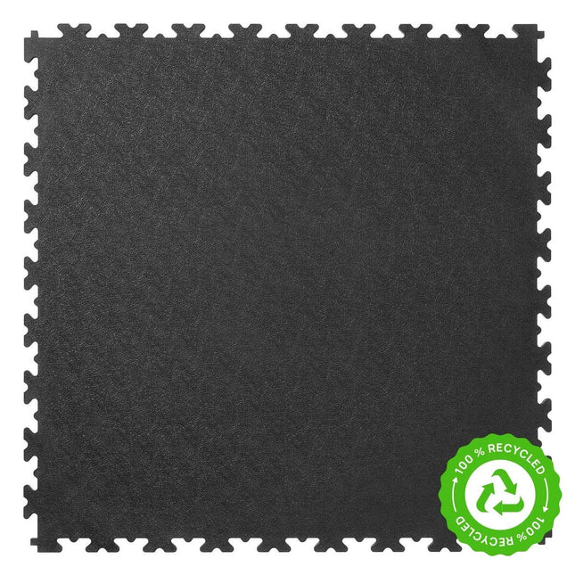 Klikflor RX500 7mm Recycled Garage Floor Bundle (495 x 495 x 7mm) - 108 Tiles & 9 Ramps in Black & Graphite - 27m² – view 2