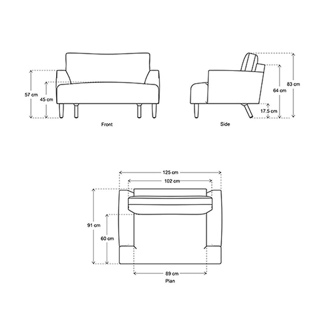 Swyft Model 05 Green Velvet Loveseat – view 2