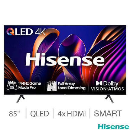 Hisense 85E77NQTUK PRO 85 Inch 4K QLED Freely Smart TV
