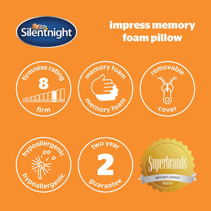 Silentnight Impress Firm Memory Foam Pillow – view 7