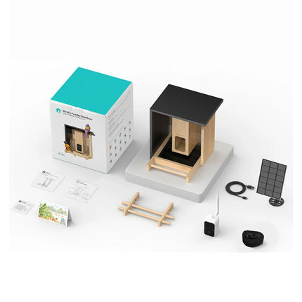 Birdfy Bamboo Bird Feeder with Camera & Solar Panel – view 3