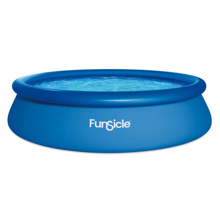 FunSicle 12ft (3.6m) QuickSet Pool with RX330 Cartridge Filter Pump, Pool Cover & Ground Cloth