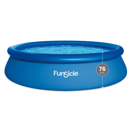 FunSicle 12ft (3.6m) QuickSet Pool with RX330 Cartridge Filter Pump, Pool Cover & Ground Cloth