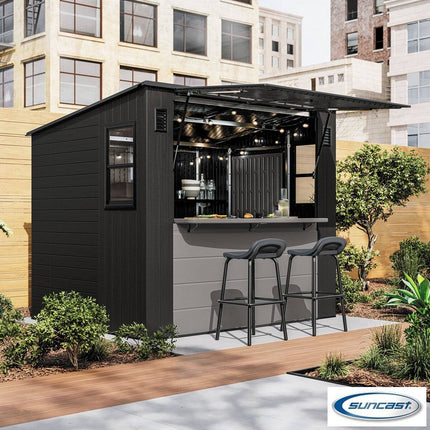 Suncast 8ft 3" x 7ft 4" (2.5 x 2.2m) Cabana Bar Shed