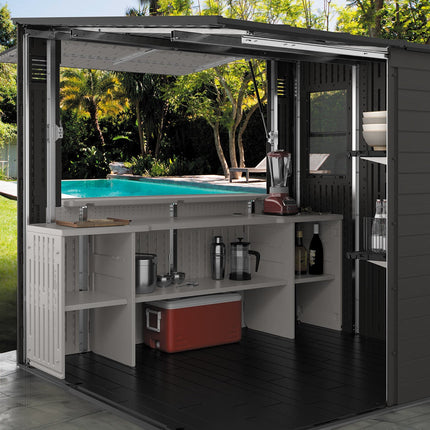 Suncast 8ft 3" x 7ft 4" (2.5 x 2.2m) Cabana Bar Shed – view 6