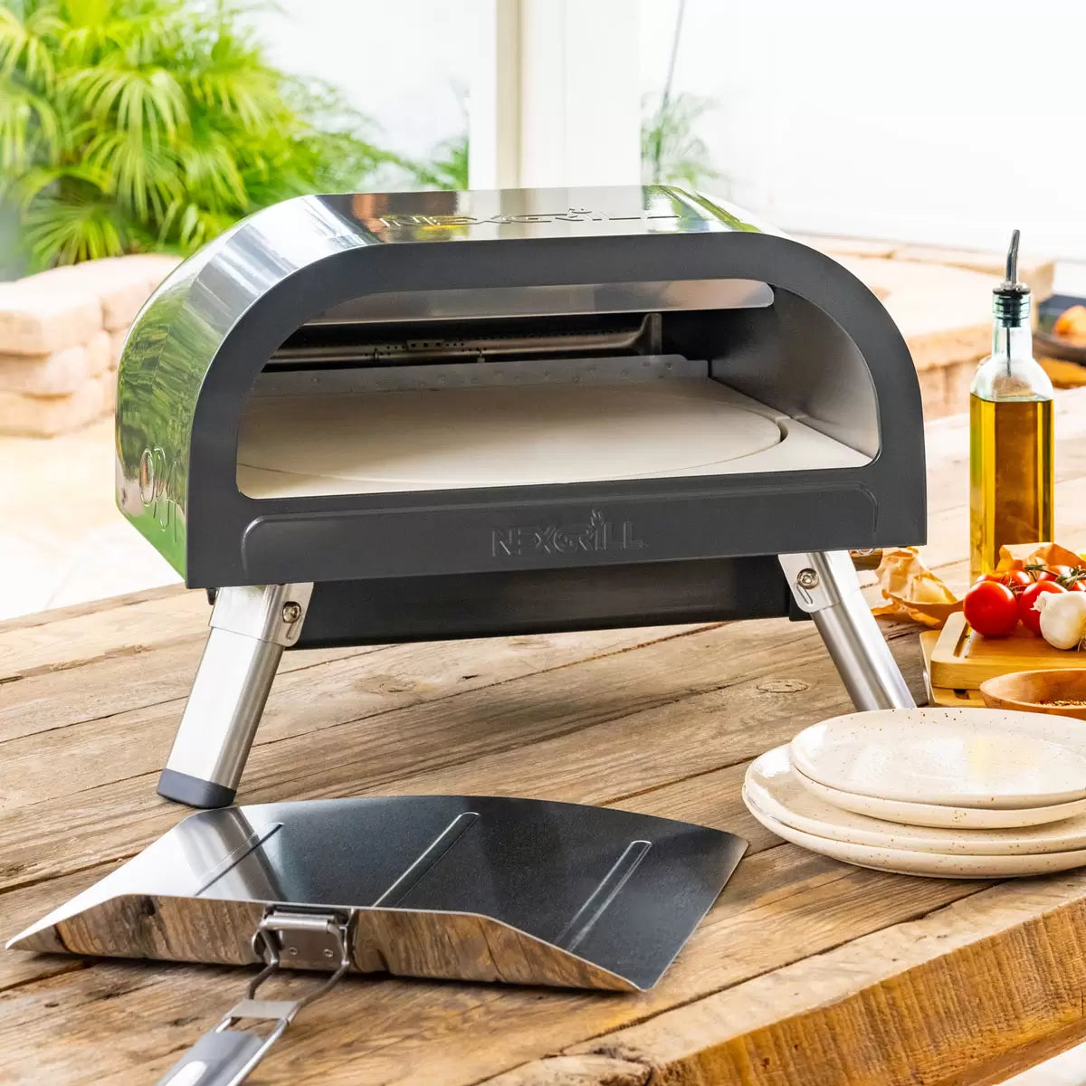 Nexgrill Ora Gas Powered 16" Rotating Pizza Oven Bundle