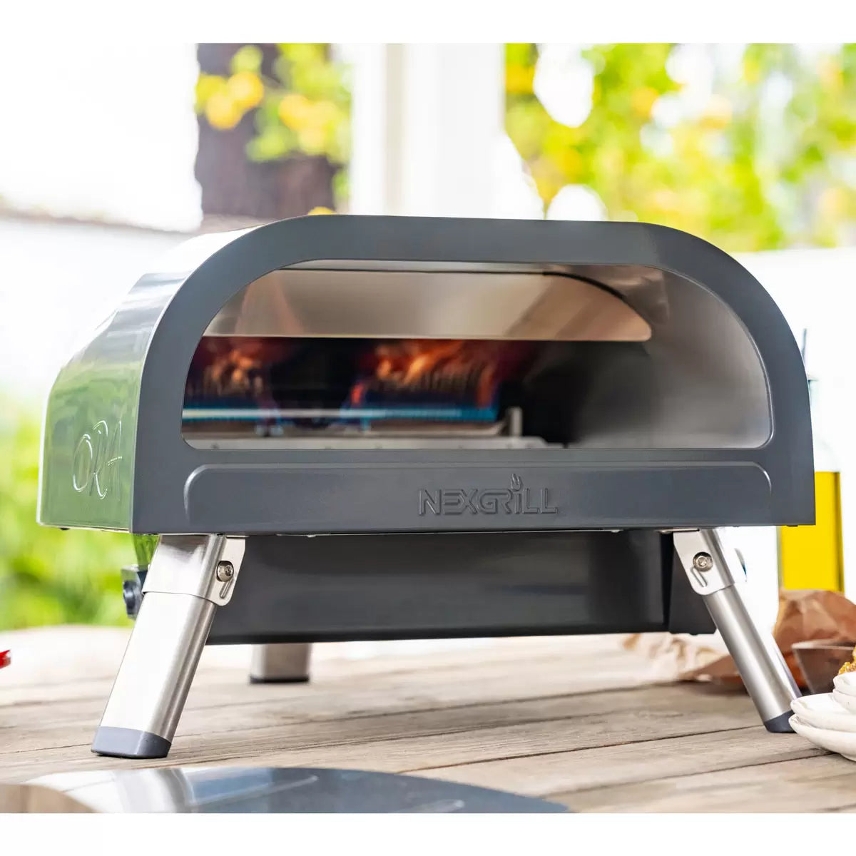 Nexgrill Ora Gas Powered 16" Rotating Pizza Oven Bundle
